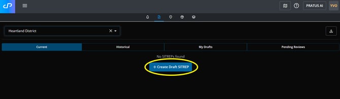 Create a Draft SITREP