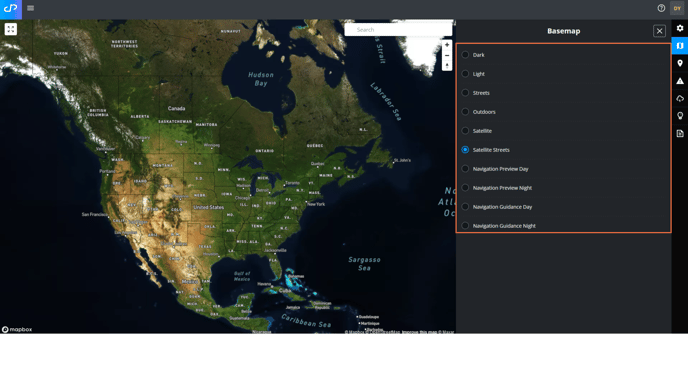 New Basemap Menu