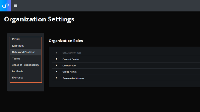 Organization Settings